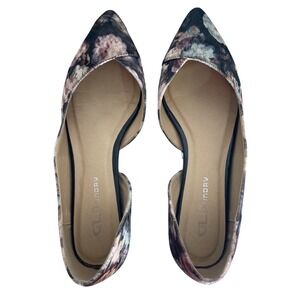 Chinese Laundry Womens Floral Velvet Pointed Toe DOrsay Flats‎ Shoes Size 9